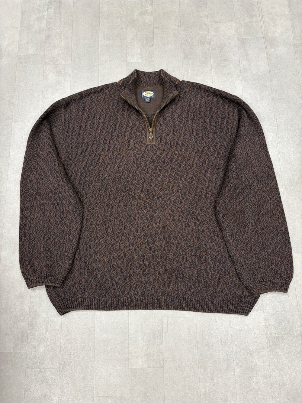 Tommy Bahama Quarter Zip Pullover Brown Jacket